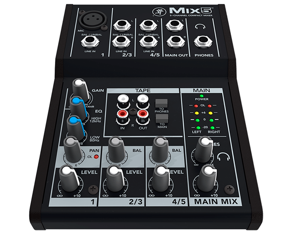 Mackie Mix5 - selectadjs - Studio Mixer - Mackie